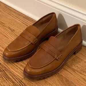 Madewell The Alex Leather Loafer in ENGLISH SADDLE size 9.5